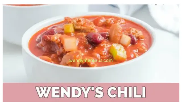 Wendy's Drinks Menu 4 Wendy's Chili